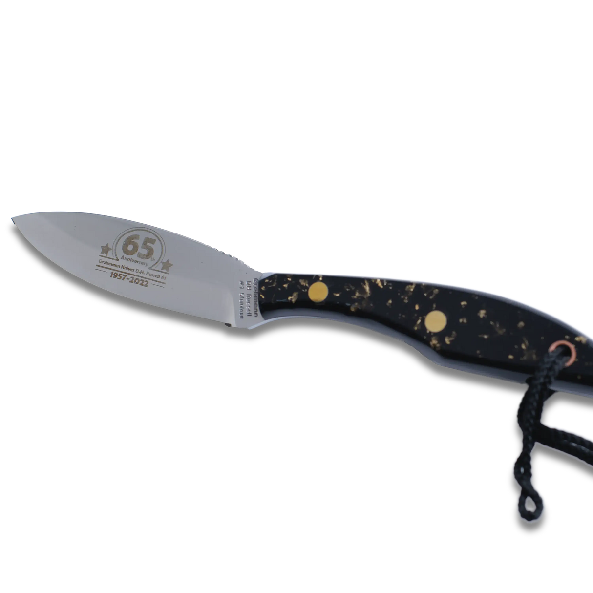 65 Anniversary Edition | D.H Russel Canadian Belt 65 Anniversary Knife, Black/Gold