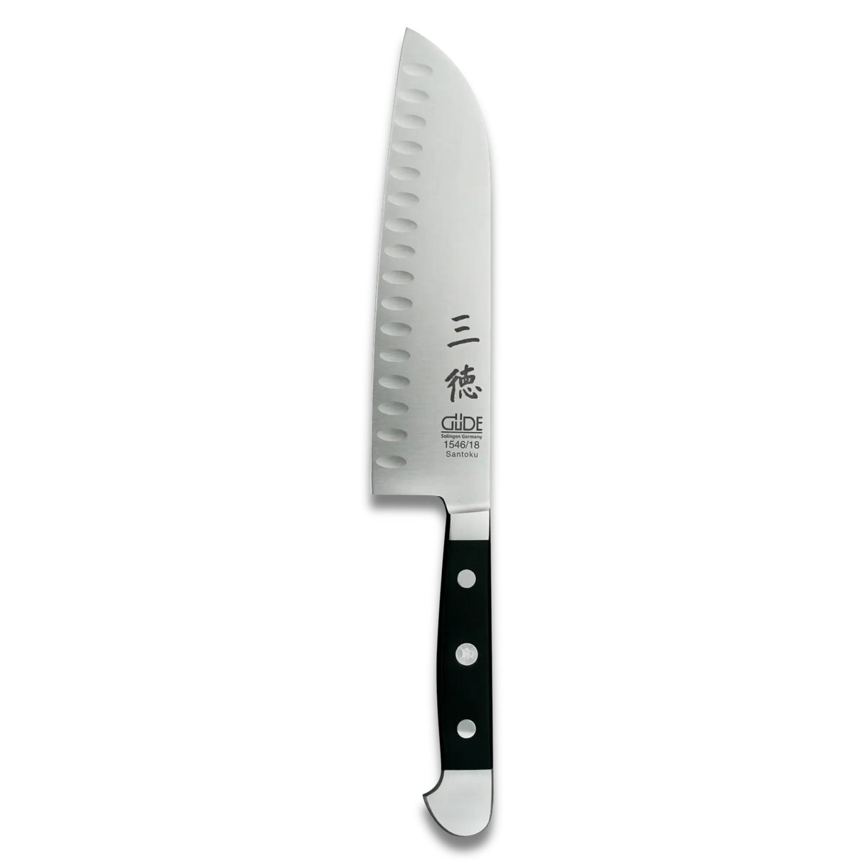 Alpha Santoku Knife With Hollow Edges - 7 inch