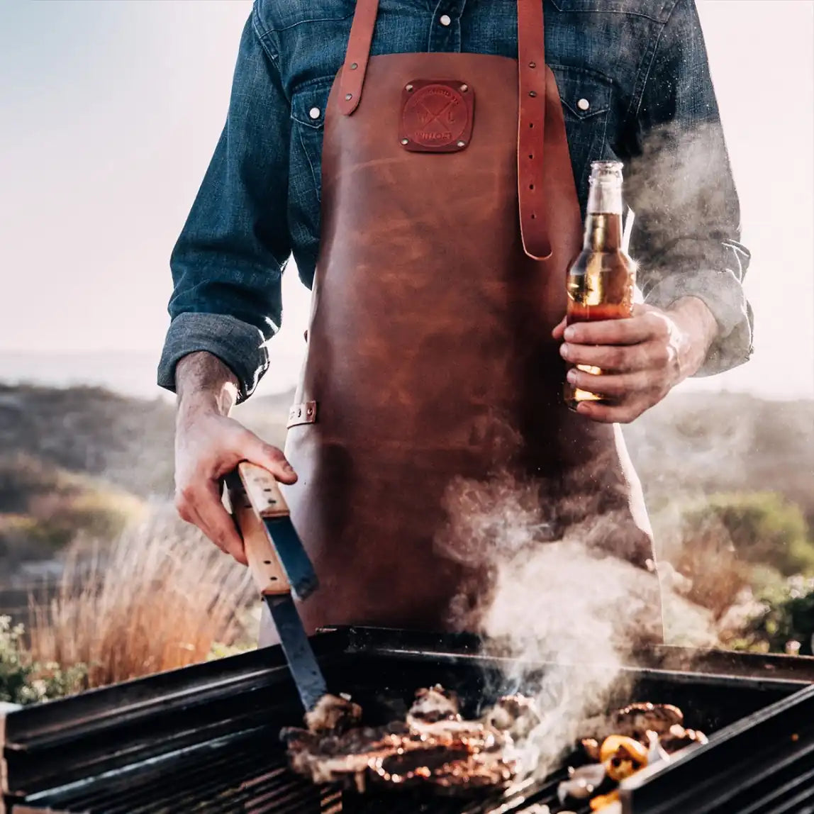 WITLOFT - Handcrafted Classic Leather Apron Cognac/Cognac