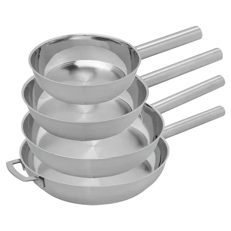 COMBEKK | Stainless Steel Fry Pan Set of 4