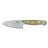 ALPHA OLIVE |  Hard Cheese Knife 4" Blade | Forged Steel / Olive wood handle