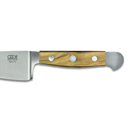 ALPHA OLIVE |  Hard Cheese Knife 4" Blade | Forged Steel / Olive wood handle