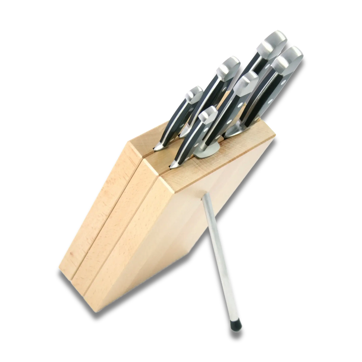 Knife Block Holder - Milly Beech Wood - (Knife not included)