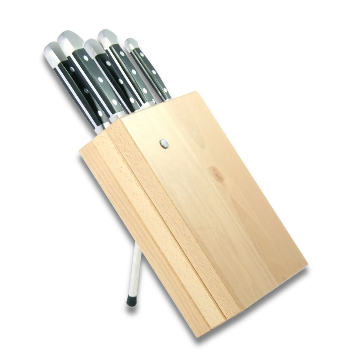 Knife Block Holder - Milly Beech Wood - (Knife not included)