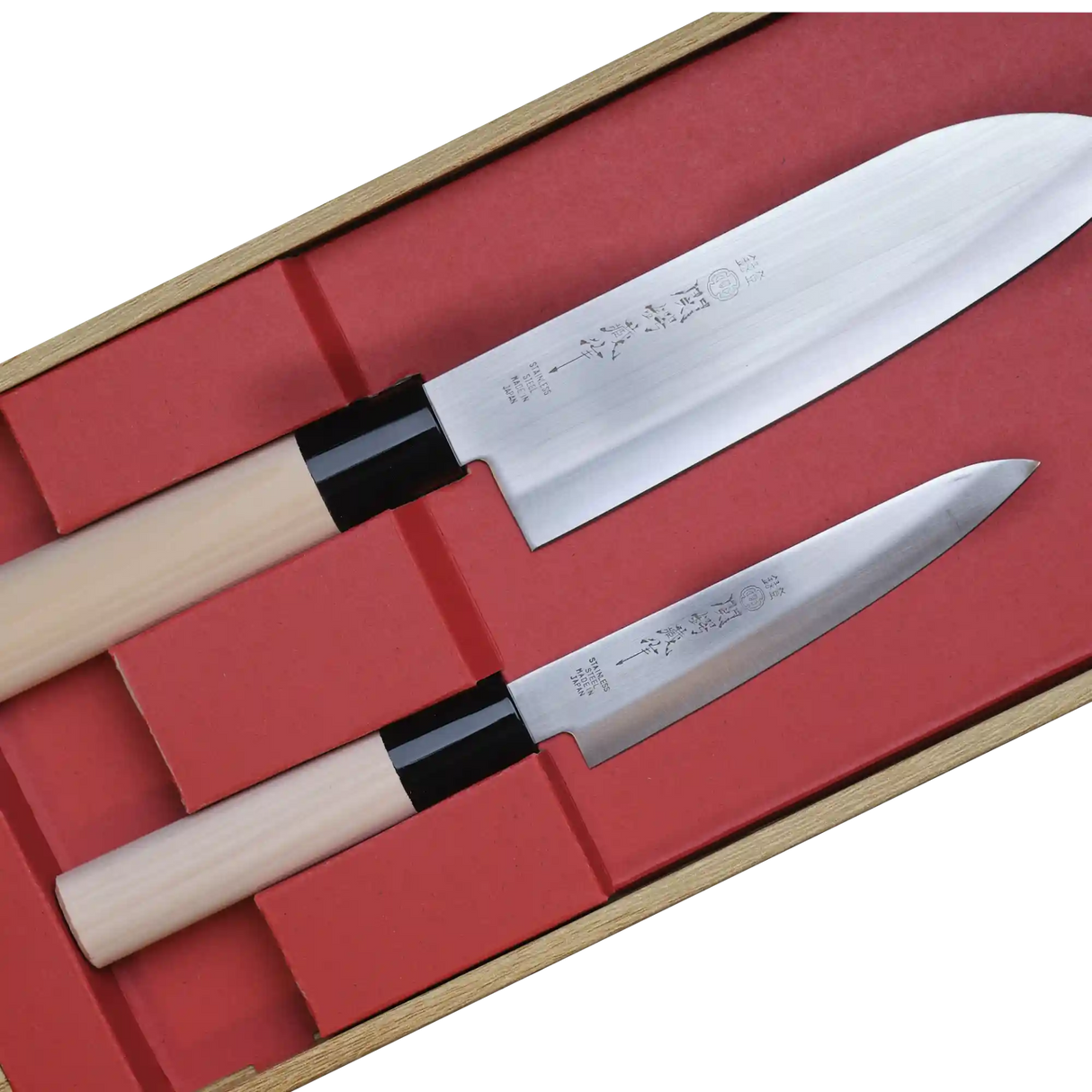 Two Piece Knife Set Santoku and Petty Knife - Made in Japan