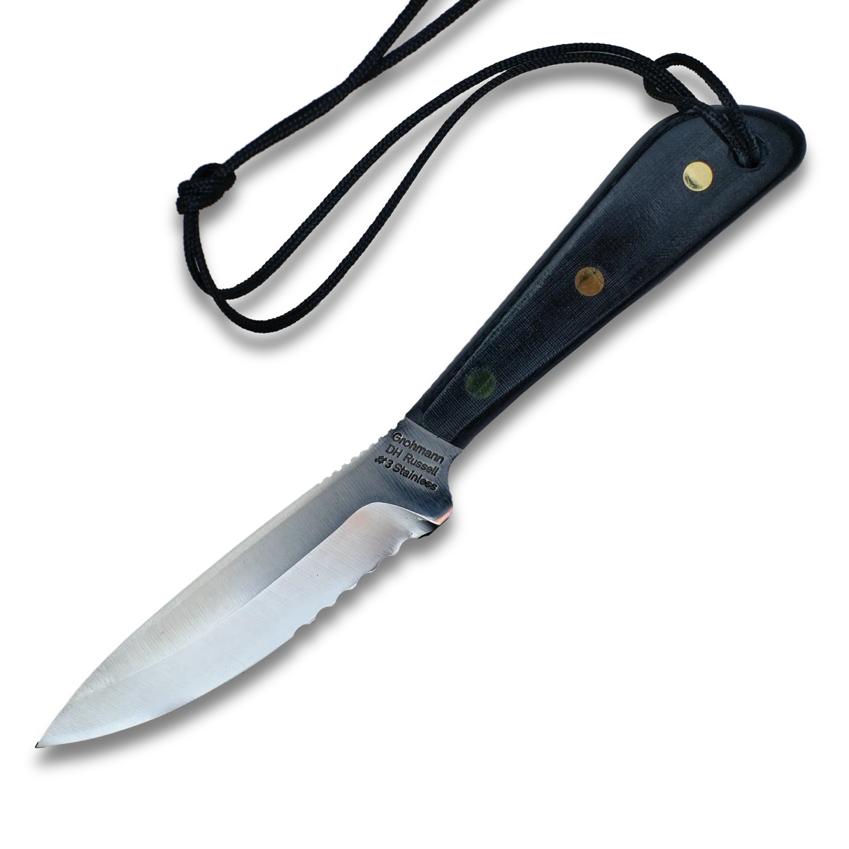 The D.H. Russel Boat Knife | Micarata handle Stainless Steel Serrated Blade| M3SW