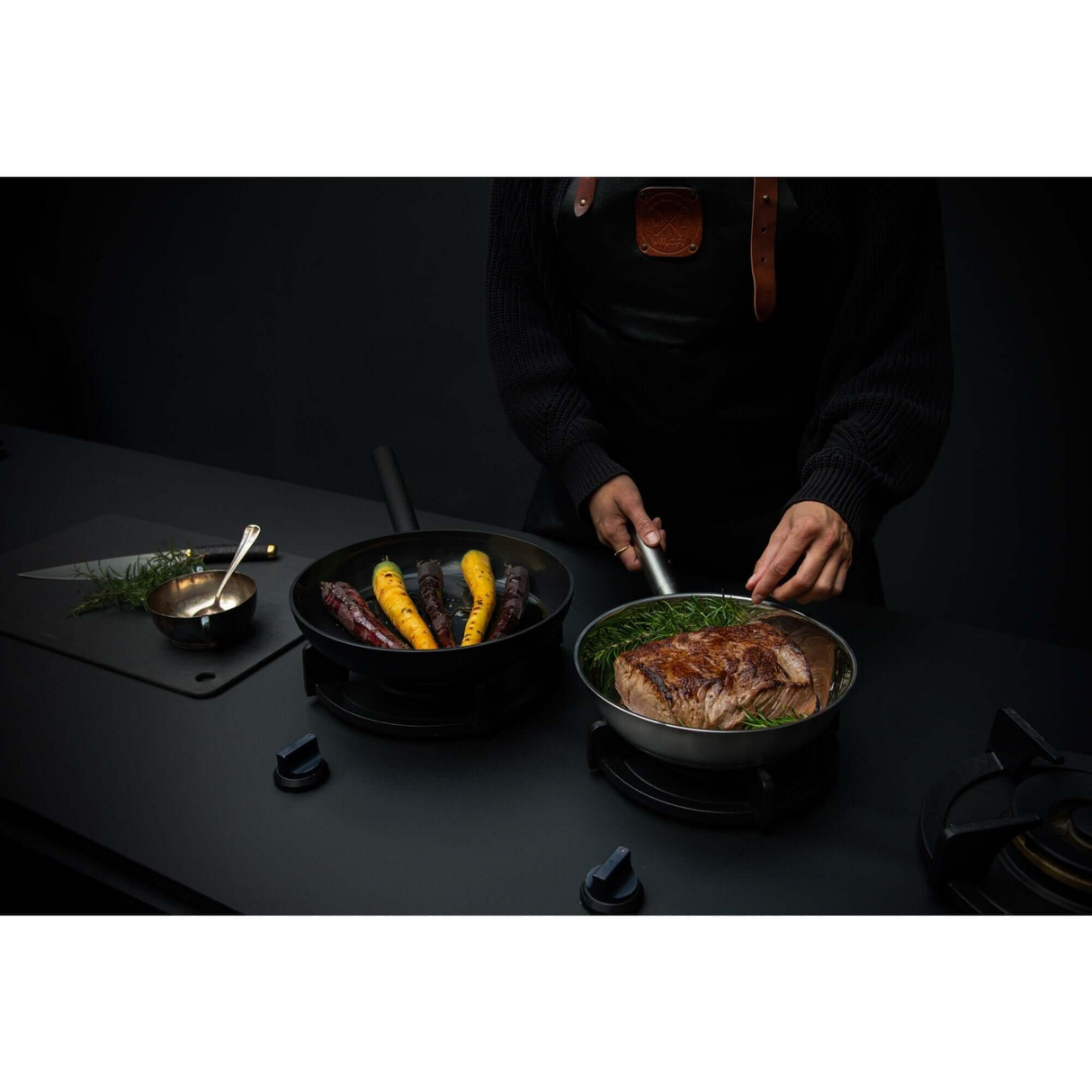 COMBEKK Ceramic Aluminium FRY PAN 32 CM BLACK