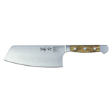 ALPHA OLIVE | Chai Dao Chinese Chef Knife 6 1/2" Blade | Forged Steel/Olive Wood Handle