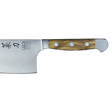 ALPHA OLIVE | Chai Dao Chinese Chef Knife 6 1/2" Blade | Forged Steel/Olive Wood Handle