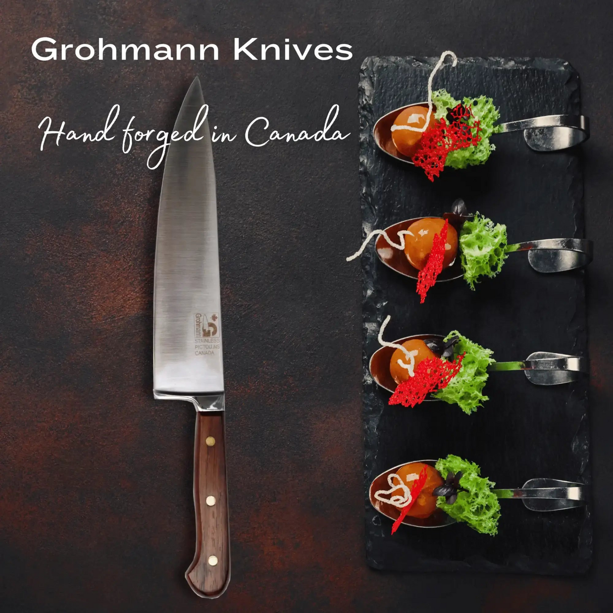 Grohmann Forged Heavy - Chef Knife 8" Forged Steel - #209FG-8