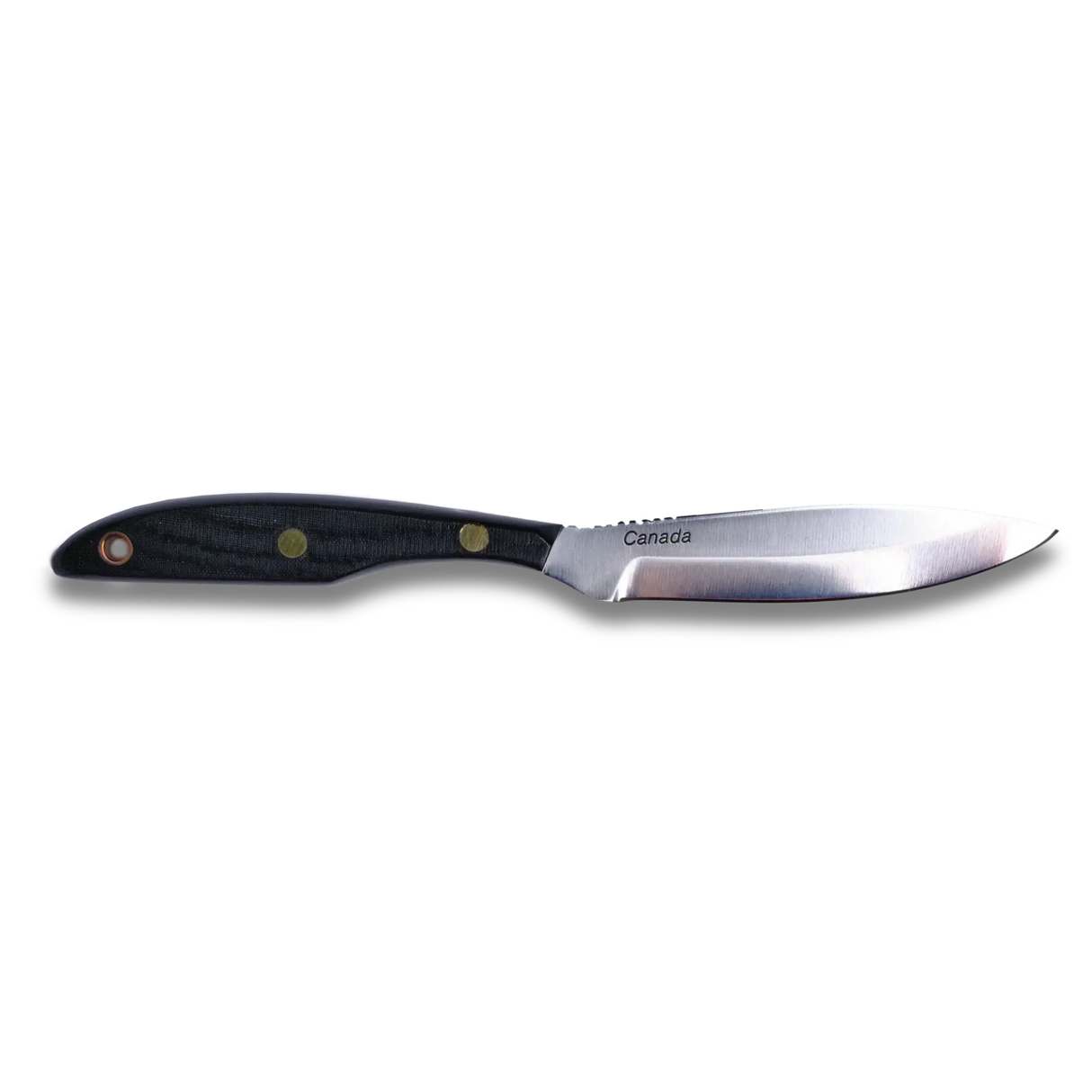 Trout and Bird Knife Carbon Steel Blade - Black Micarta handle  | M2C