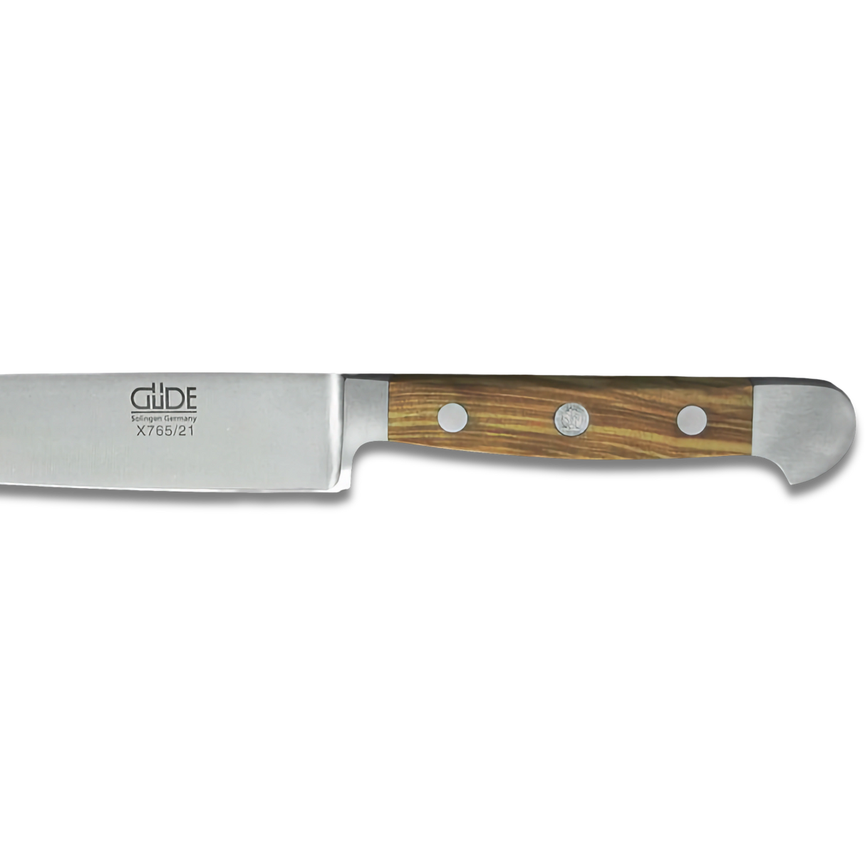 ALPHA OLIVE | Slicing / HAM Knife 8" | Forged Steel / Olive wood handle