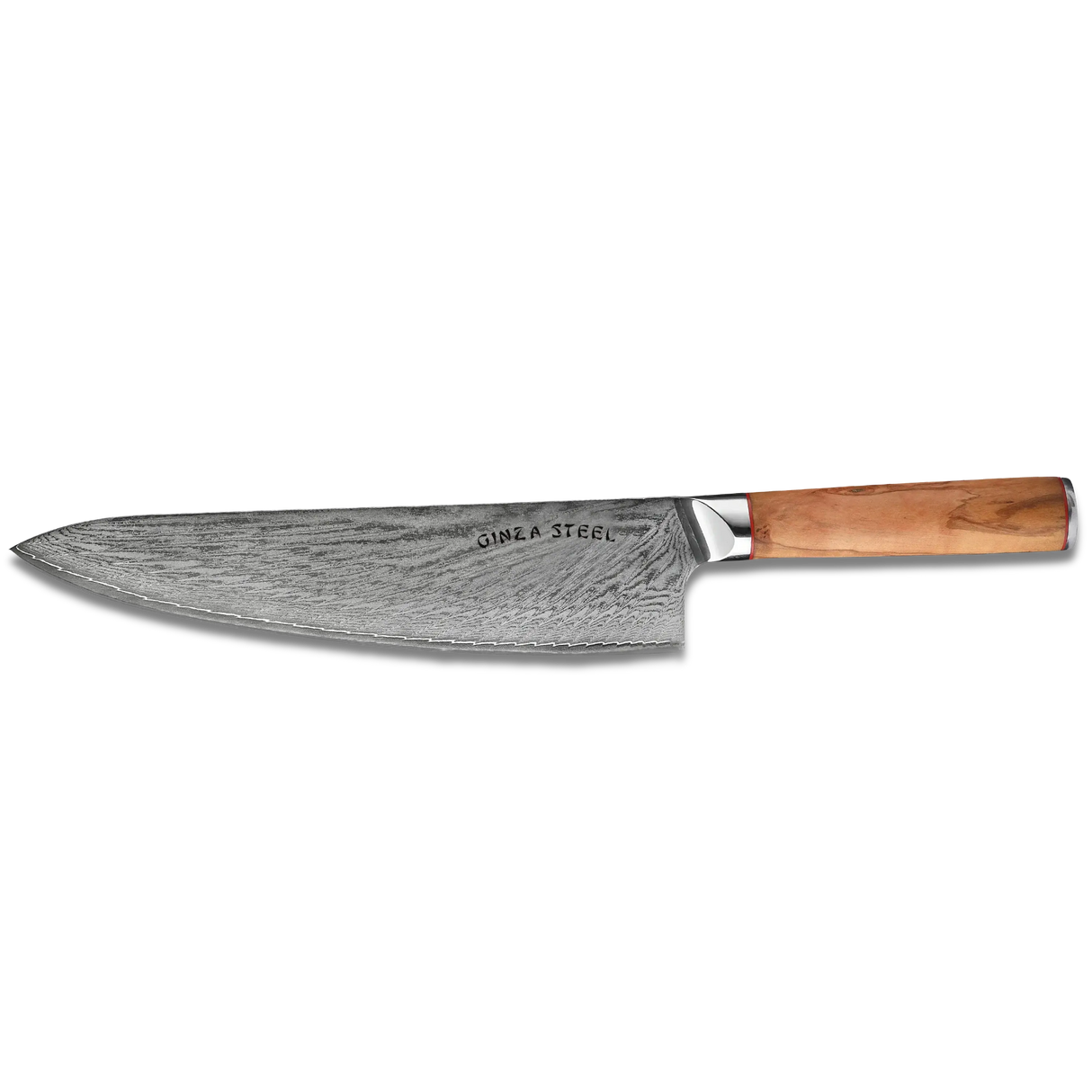 MIA 24 Chef Knife 9" Damascus AUS10 Steel 67 Layer/Italian Olive Wood Handle