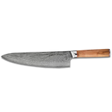 MIA 24 Chef Knife 9" Damascus AUS10 Steel 67 Layer/Italian Olive Wood Handle