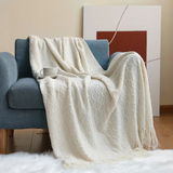 Knitted Decorative  Blankets -Beige