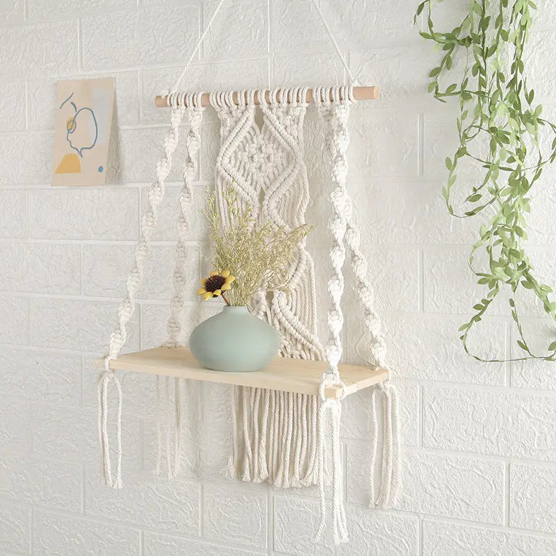 Macrame Wall Tapestry Plant Holder