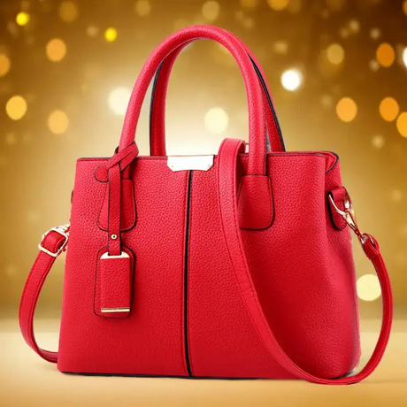 Stylish Leather Handbag Diagonal