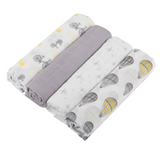 Traveler Bamboo Muslin Swaddle 4PK