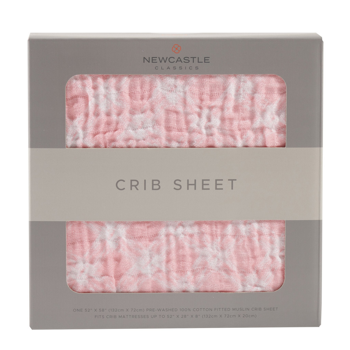 Primrose Pink Plaid Cotton Muslin Crib Sheet