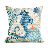 Set of 4 Marine Life Cushion Covers