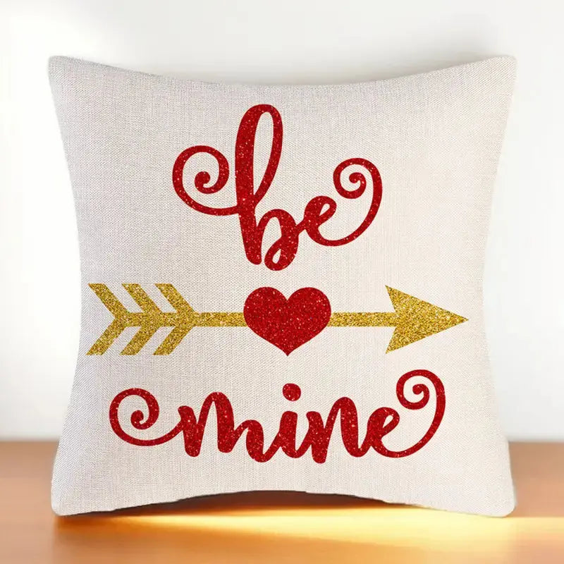 Be Mine - Cotton Knitted Cushion Cover Red