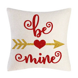 Be Mine - Cotton Knitted Cushion Cover Red