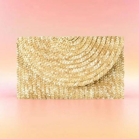 Beach Woven Clutch Bag