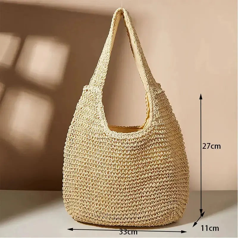 Hand Woven  Rattan Tote Bag