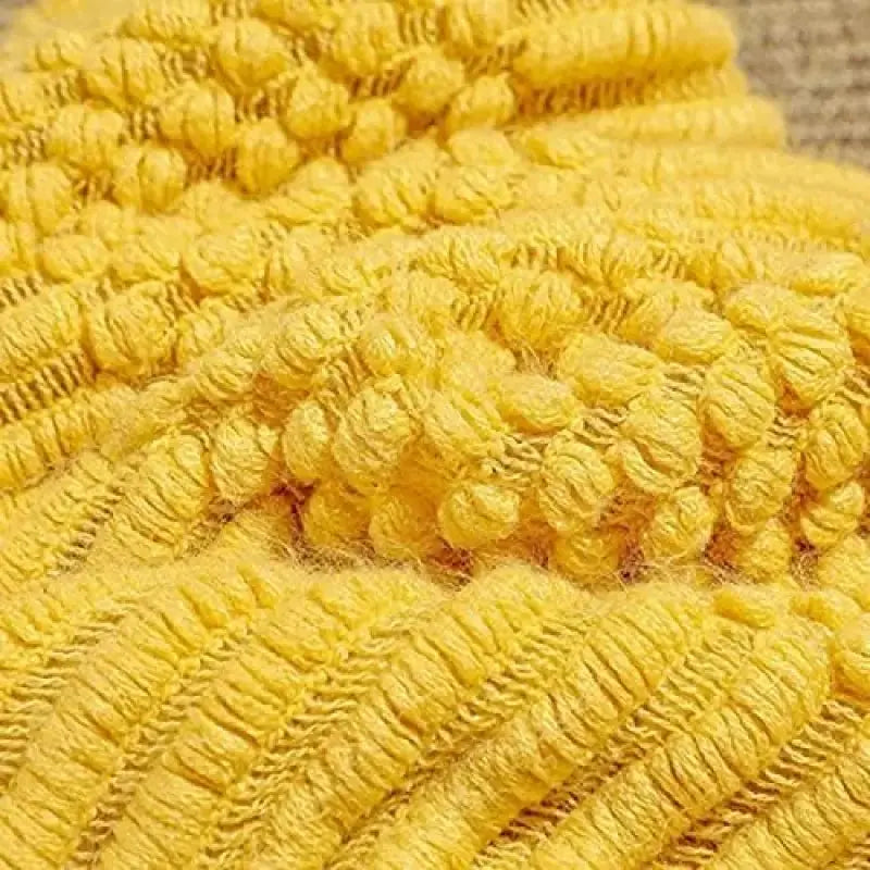 Hand Knitted Tassel Throw Blanket