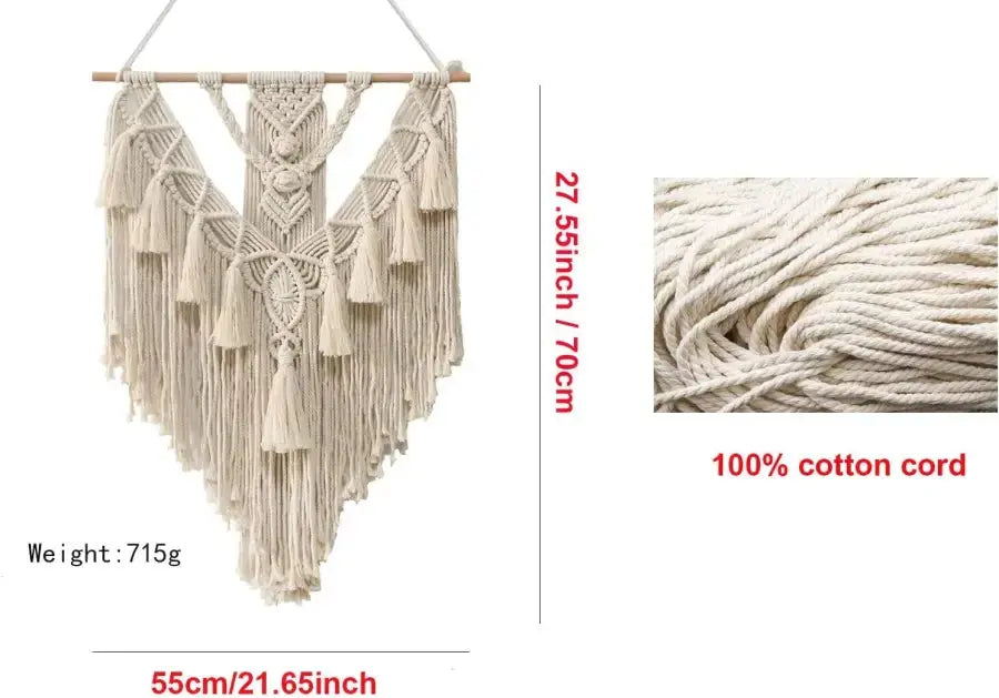 Hand Woven Macrame Wall Hanging