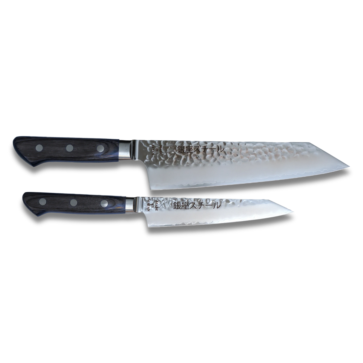 Kiritsuke Chef and Petty Knife Duo - Handmade in Japan