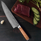 MIA THREE | Essential THREE Piece Chef Knife Set | AUS10 Damascus Steel