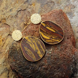 Tiger Eye Dangle Earrings