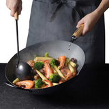 Yoshikawa Carbon Steel Wok 36cm - Made in Japan