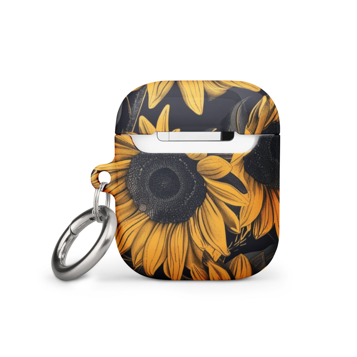 Sunflower Black Case for AirPods