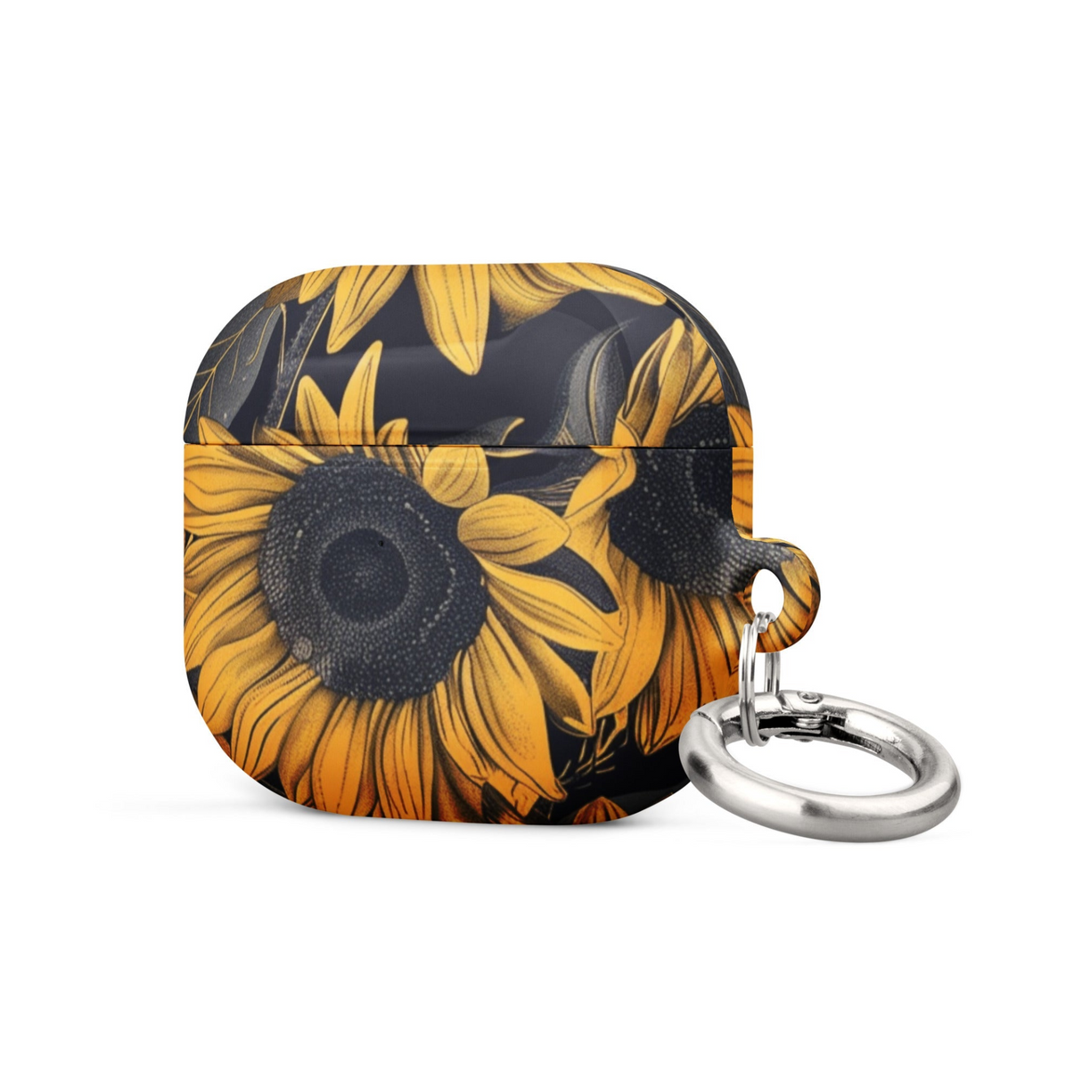 Sunflower Black Case for AirPods