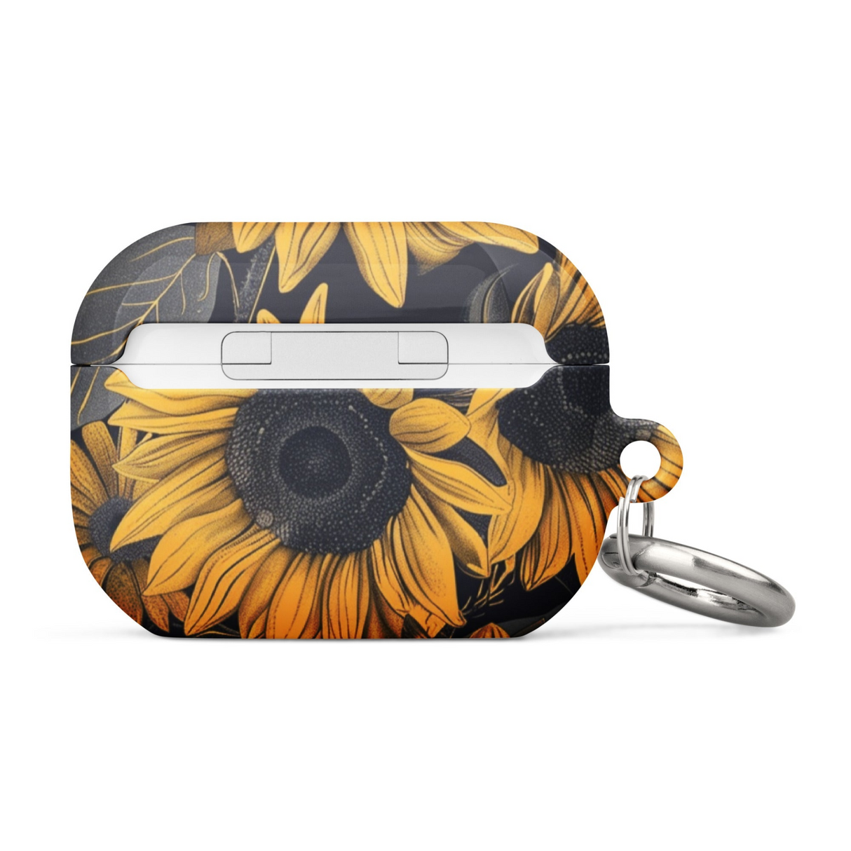 Sunflower Black Case for AirPods