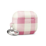 Pink Check Case for AirPods