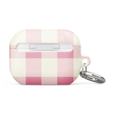 Pink Check Case for AirPods