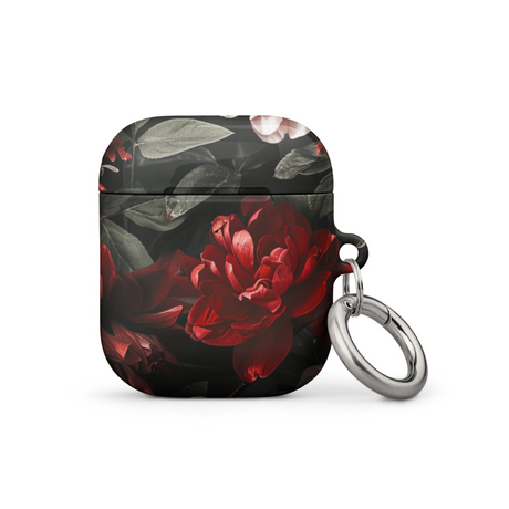 Pink Red Floral Case for AirPods