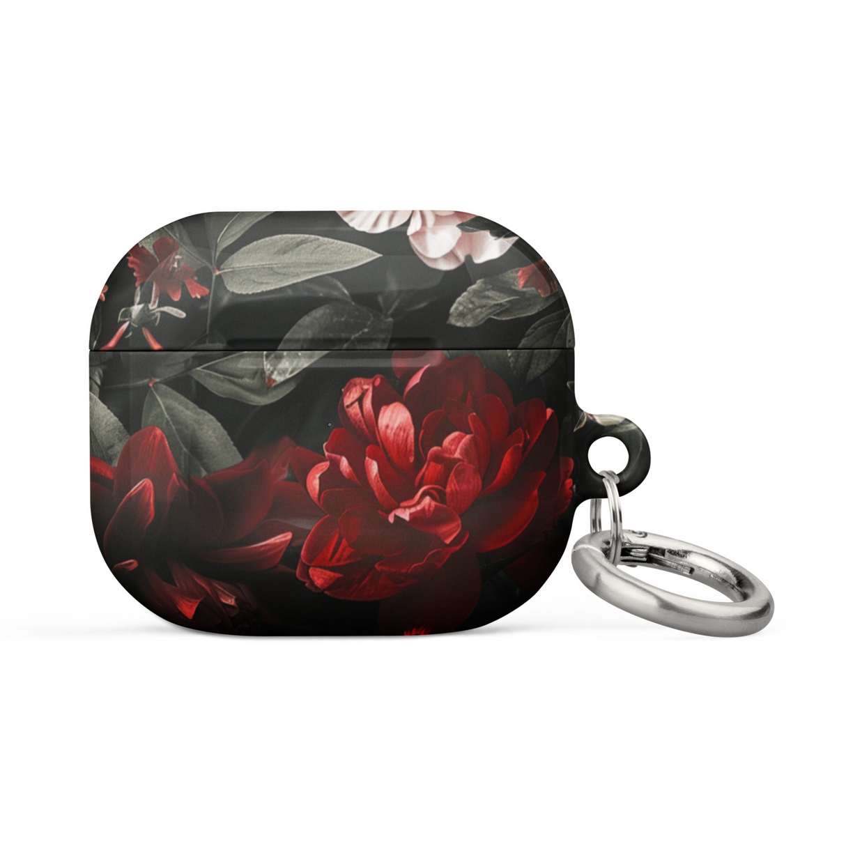 Pink Red Floral Case for AirPods