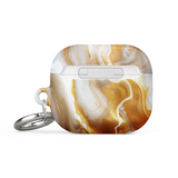 Gold Marble Case for AirPods