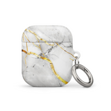 White Marble Case for AirPods