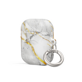 White Marble Case for AirPods