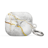 White Marble Case for AirPods