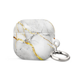 White Marble Case for AirPods