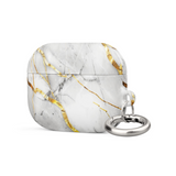 White Marble Case for AirPods