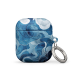 Blue watercolor Case for AirPods