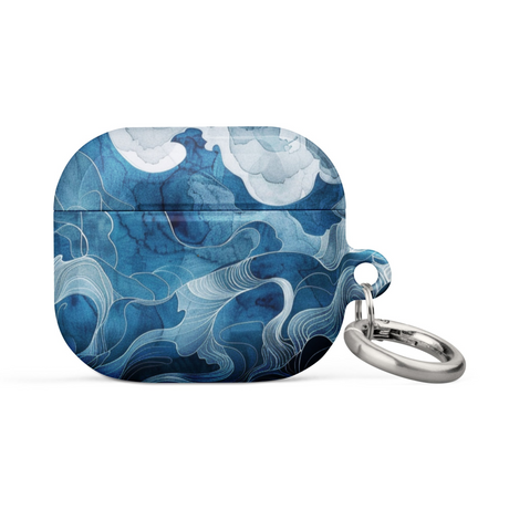 Blue watercolor Case for AirPods