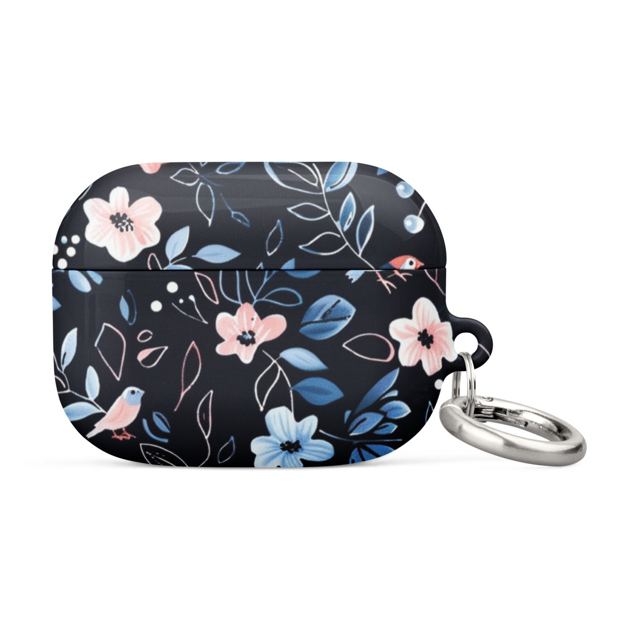 Blue Flowers Case for AirPods